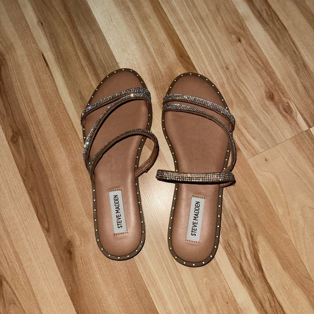 Steve Madden Brown Strappy Sandals